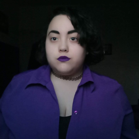 πPurple top size large / casual - Picture 7 of 7